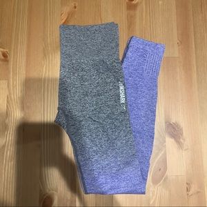 Gymshark Ombré Seamless Leggings in Indigo/Black